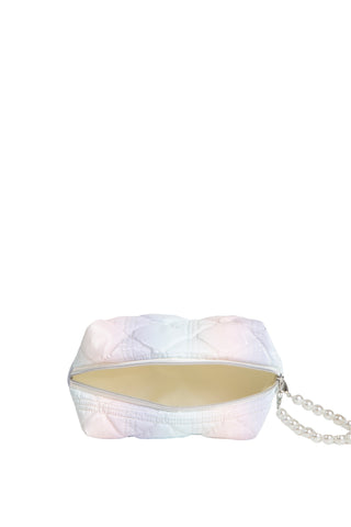 Multi-Colored Quiled Travel Pouch w/ Zipper Closure