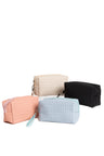 Solid Color Travel Pouch w/ Zipper Closure
