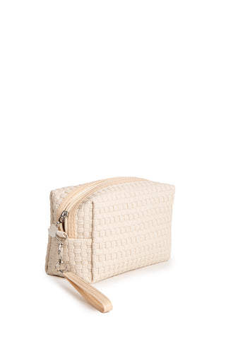 Solid Color Travel Pouch w/ Zipper Closure