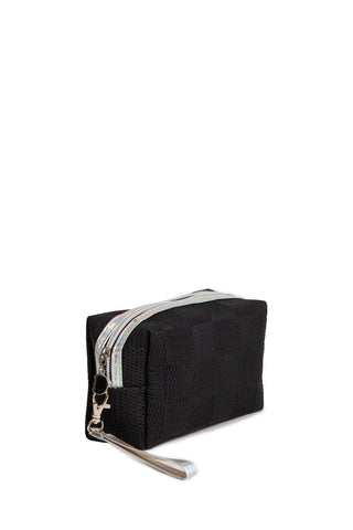 Holographic & Solid Color Travel Pouch w/ Zipper Closure