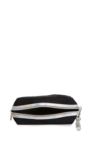 Holographic & Solid Color Travel Pouch w/ Zipper Closure
