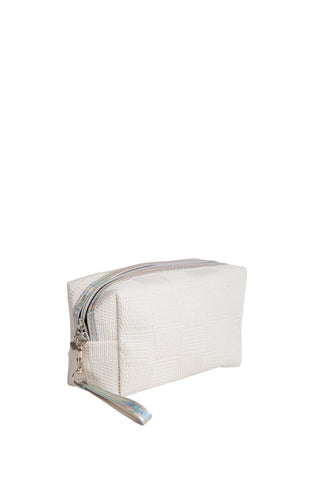 Holographic & Solid Color Travel Pouch w/ Zipper Closure