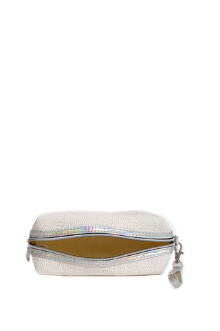Holographic & Solid Color Travel Pouch w/ Zipper Closure