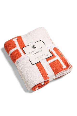 Initial "H" Pattern Luxury Soft Throw Blanket