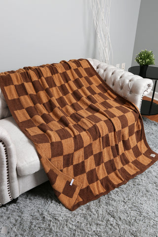 Checkered Pattern Luxury Soft Throw Blanket
