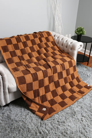 Checkered Pattern Luxury Soft Throw Blanket