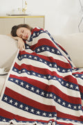 American Flag Pattern Luxury Soft Throw Blanket