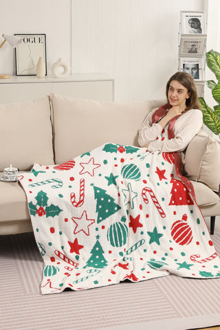 X-Mas Pattern Luxury Soft Throw Blanket