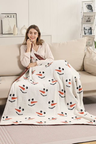 X-Mas Pattern Luxury Soft Throw Blanket