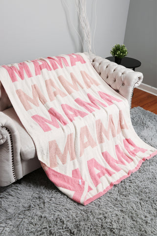 Multi-Colored Mama Luxury Soft Throw Blanket