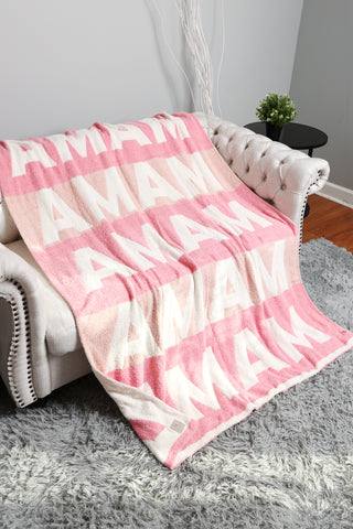 Multi-Colored Mama Luxury Soft Throw Blanket