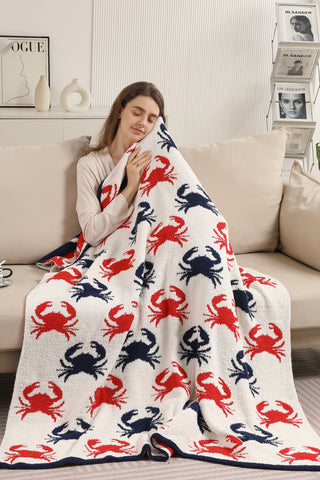 Nautical Pattern Luxury Soft Throw Blanket