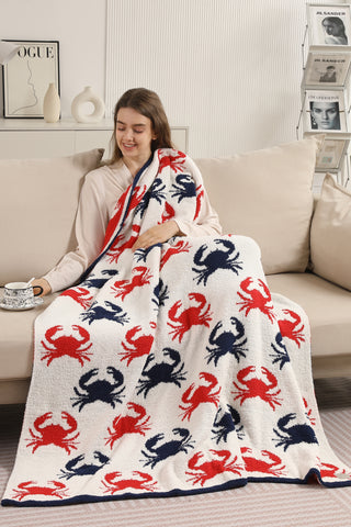 Nautical Pattern Luxury Soft Throw Blanket