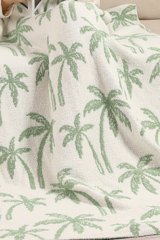 Palm Trees Pattern Luxury Soft Throw Blanket