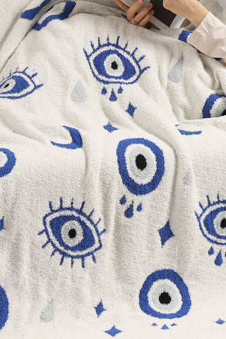 Evil Eye Pattern Luxury Soft Throw Blanket