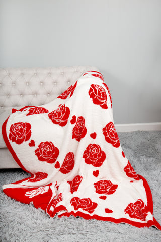 Mixed Hearts Pattern Luxury Soft Throw Blanket