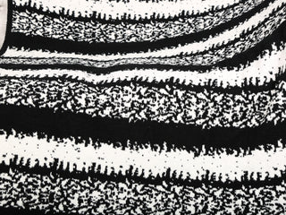 Brushed Striped Pattern Luxury Soft Throw Blanket w/ Tassels