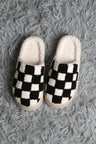 Checkered Pattern Luxury Soft Platform Slippers