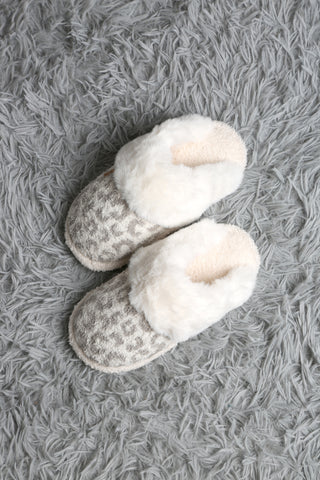 Leopard Faux Fur Luxury Soft Mule Slippers