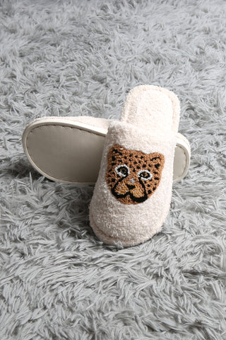 Frog Embroidered Luxury Soft Slippers