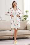 COMFYLUXE Warm Luxury Robe W/ Front Pockets Belt
