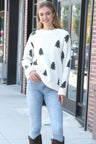 Tree Pattern Luxury Soft Crew Neck Sweater