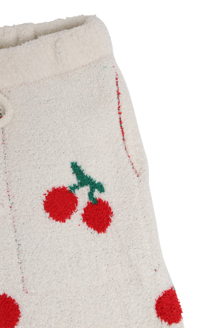 Cherry Pattern Luxury Soft Shorts W/ Pockets & Drawstring