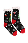 Christmas Themed Pattern Luxury Soft Non-Slip Sherpa Socks