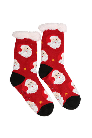 Christmas Themed Pattern Luxury Soft Non-Slip Sherpa Socks