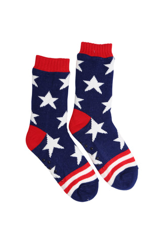 American Flag Pattern Luxury Soft Non-Slip Fleece Socks