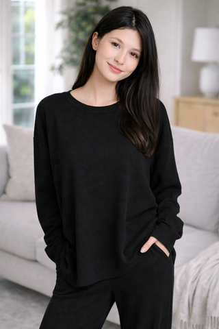 Solid Color Lounge Sweater