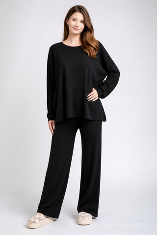 Solid Color Lounge Sweater