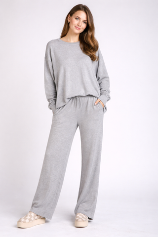 Solid Color Lounge Sweater