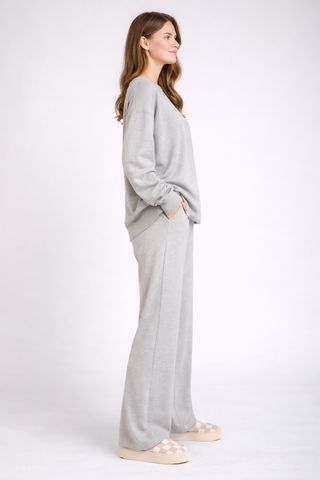 Solid Color Lounge Sweater