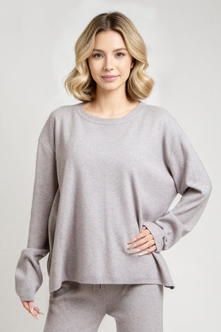 Solid Color Lounge Sweater