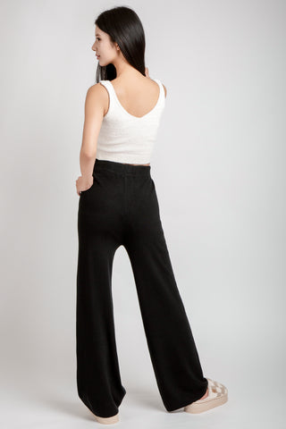 Solid Color Lounge Pants W/ Drawstring & Pockets