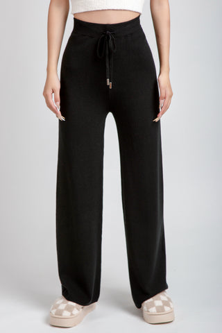 Solid Color Lounge Pants W/ Drawstring & Pockets