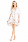 Boho Tirbal Pattern Embroidered Dress