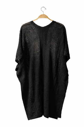 Solid Color Short Crocheted Cover-Up