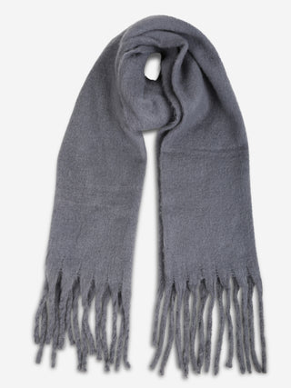 Solid Color Oblong Scarf W/ Fringe