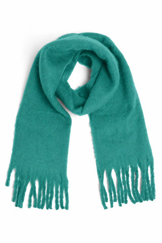 Solid Color Oblong Scarf W/ Fringe