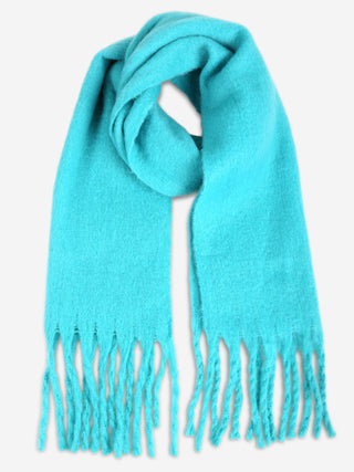 Solid Color Oblong Scarf W/ Fringe