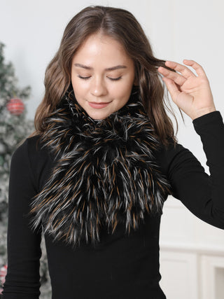 Multi-Colored Faux Fur Scarf