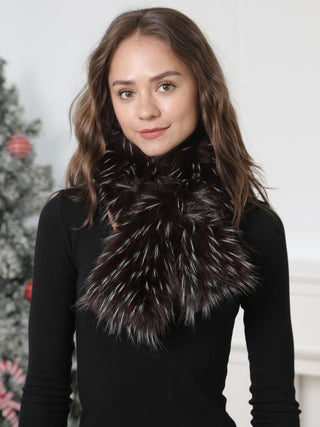 Multi-Colored Faux Fur Scarf