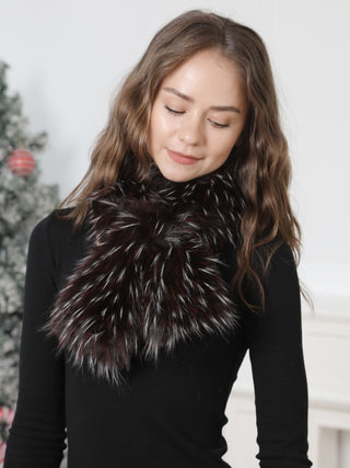 Multi-Colored Faux Fur Scarf