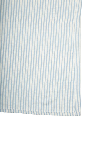 Striped Pattern Wide-Leg Pants W/ Drawstring & Pockets