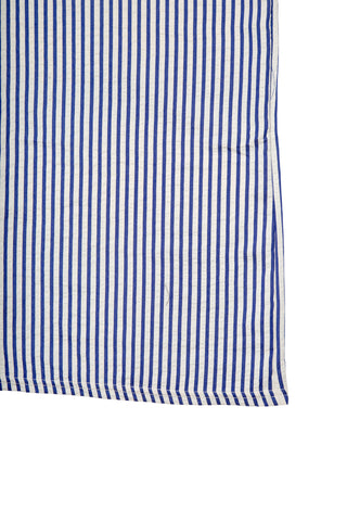 Striped Pattern Wide-Leg Pants W/ Drawstring & Pockets