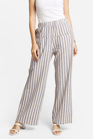 Elastic Waisted Wide-Leg Pants