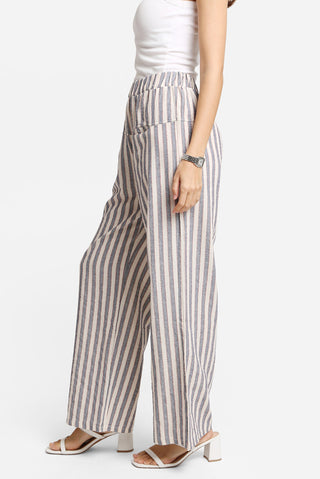 Elastic Waisted Wide-Leg Pants