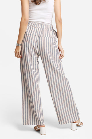 Elastic Waisted Wide-Leg Pants